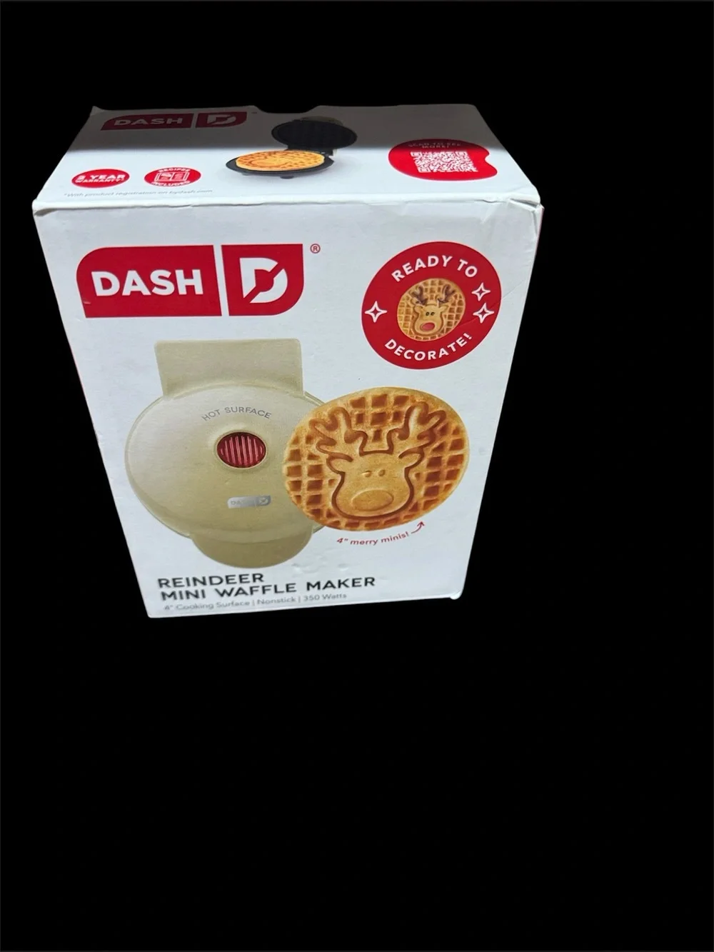 Dash Reindeer Mini Waffle Maker